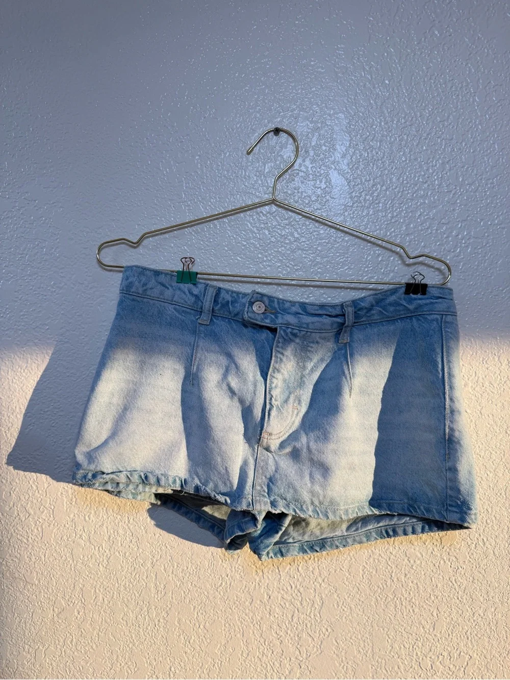 Light Blue Denim micro skirt
